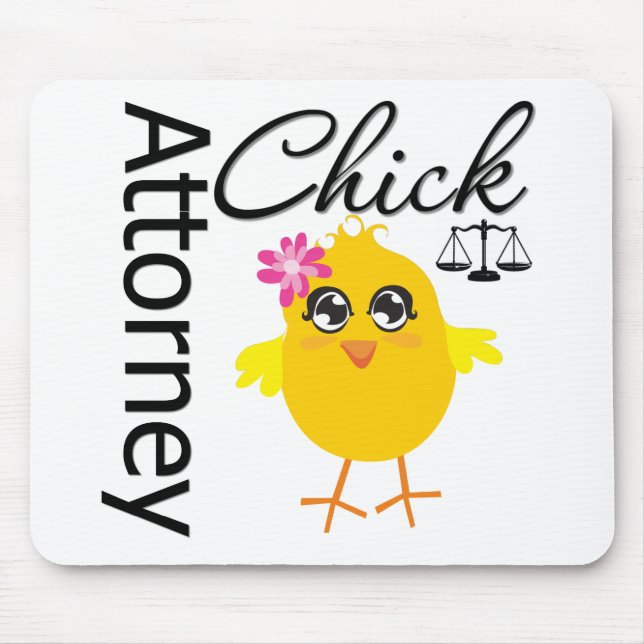 Anwalt Chick v1 Mousepad (Vorne)