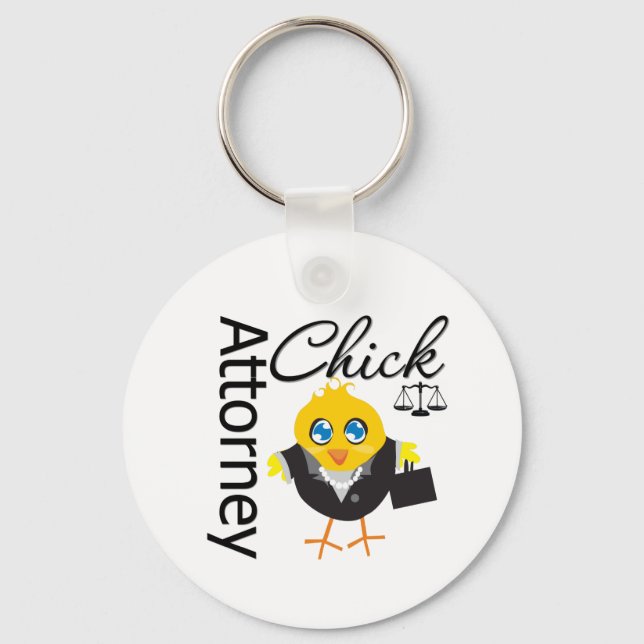 Anwalt Chick v3 Schlüsselanhänger (Vorderseite)