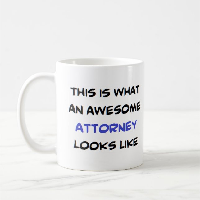 Anwalt, großartig kaffeetasse (Links)