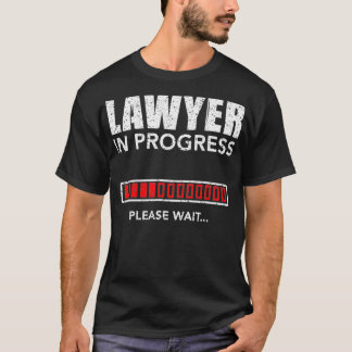 Anwalt in Arbeit Bitte warten Anwalt Funny Stu T-Shirt