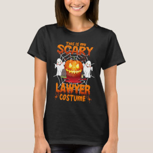 Anwalt Kostüm Dies ist mein gruseliges Anwalt Kos T-Shirt