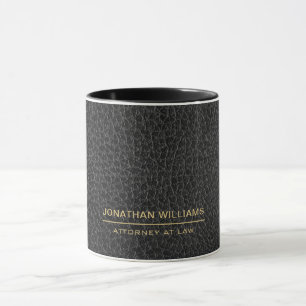 Anwalt Kunstleder Benutzername Schwarz Tasse