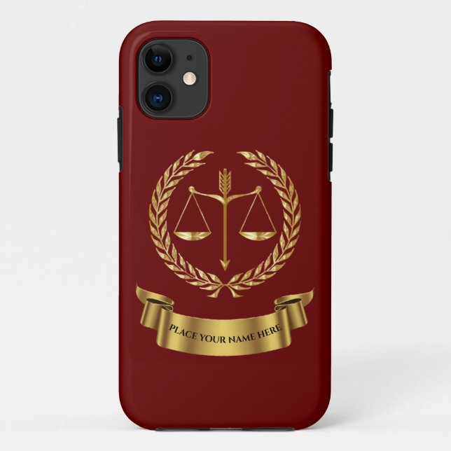 Anwalt Personalisiert Case-Mate iPhone Case (Rückseite)