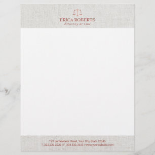 Anwalt Rechtsanwalt Folie Roségold Elegant Anwalts Briefbogen