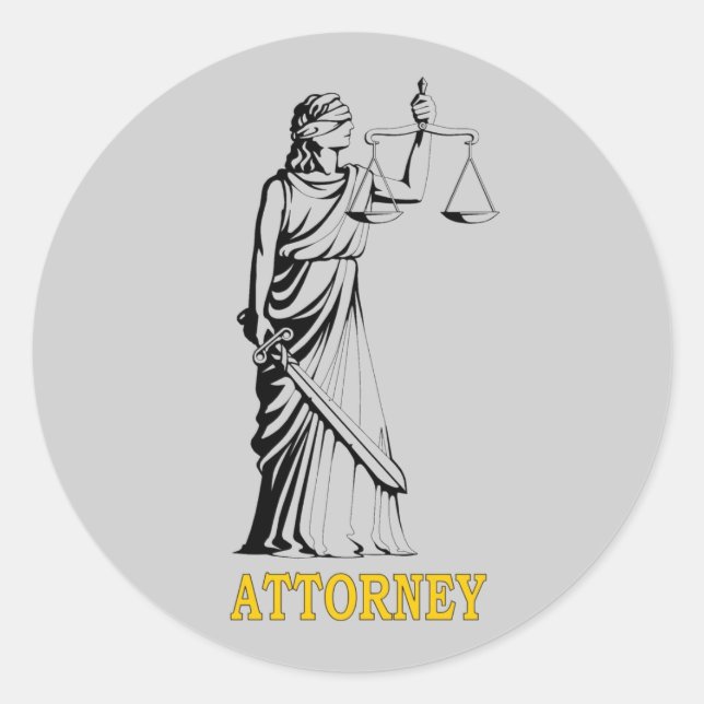ANWALT RUNDER AUFKLEBER (Vorderseite)