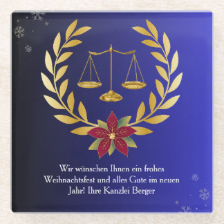 Anwalt Untersetzer für Weihnachten Rechtsanwalt