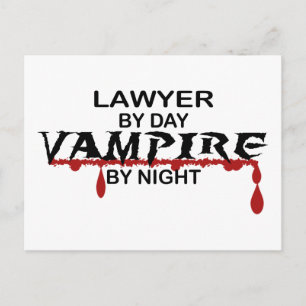 Anwalt Vampire von Nacht Postkarte