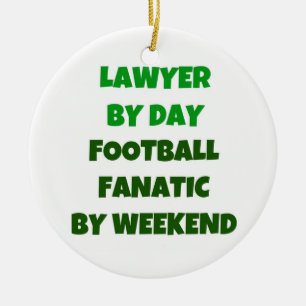 Anwalt von Day Football Fanatic by Weekend Keramikornament