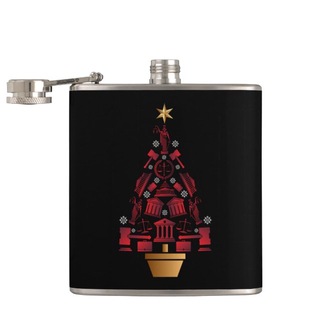 Anwalt Weihnachtsbaum Flachmann (Geöffnet)