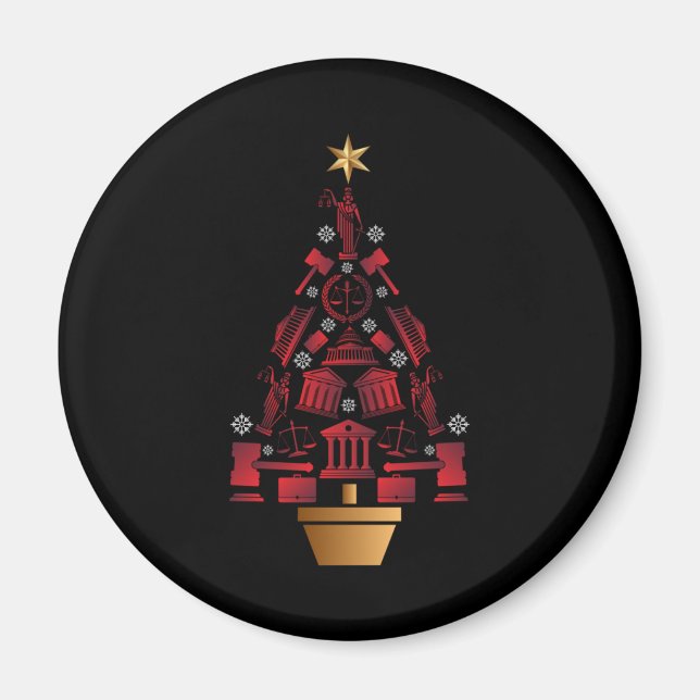 Anwalt Weihnachtsbaum Magnet (Vorne)