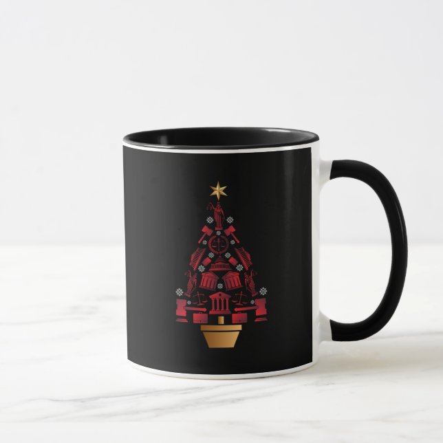 Anwalt Weihnachtsbaum Tasse (Rechts)