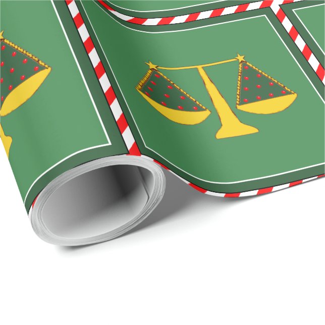 Anwalt Weihnachtsgeschenk Geschenkpapier (Rolleneckpunkt)