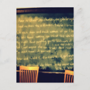 Anwalt Whitman Zitat Postkarte