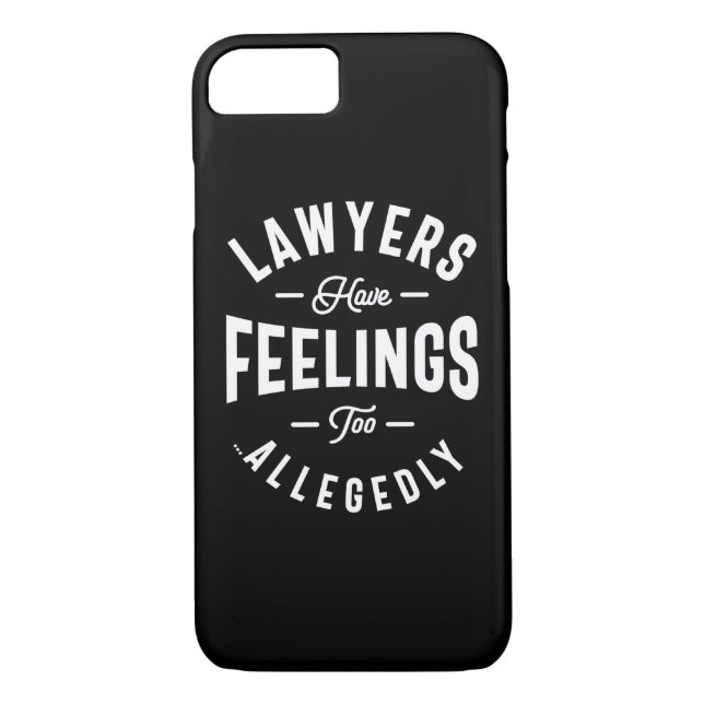 Anwälte haben auch Gefühle. Angeblich Case-Mate iP iPhone Hülle (Rückseite)