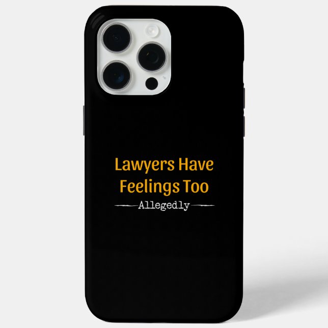 Anwälte haben Gefühle zu angeblich - Anwälte Case-Mate iPhone Hülle (Rückseite)