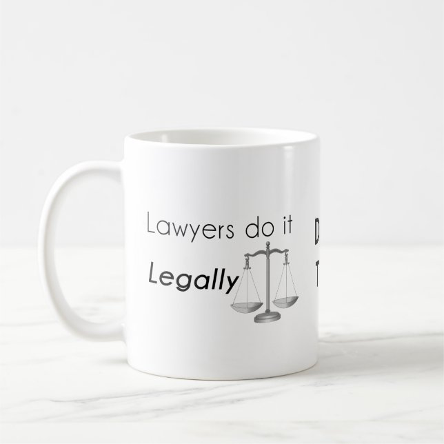 Anwälte tun es! kaffeetasse (Links)
