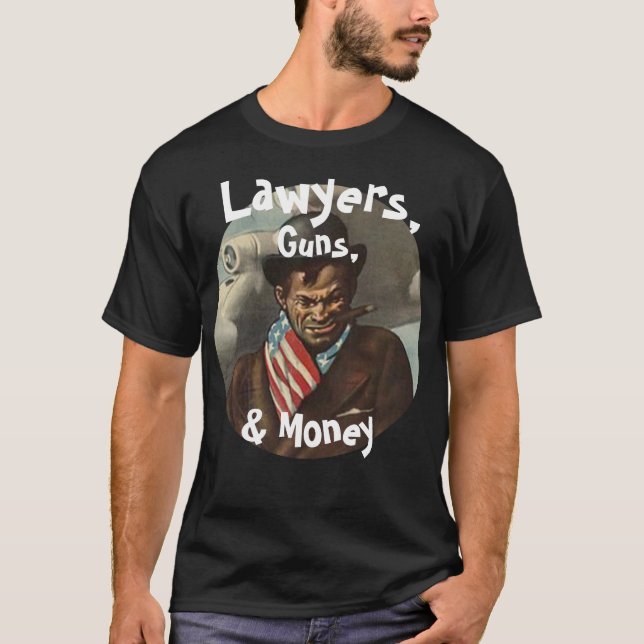 Anwälte, Waffen & Geld Wer bringt die Chips T-Shirt (Vorderseite)