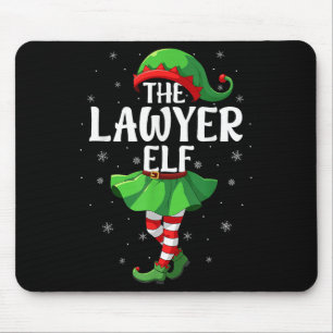 Anwältin Elf Christmas Girls Elf Squad Xmas Fa Mousepad
