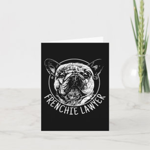 Anwältin Französischer Bulldogge Spaß Hunde Männer Karte