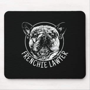 Anwältin Französischer Bulldogge Spaß Hunde Männer Mousepad