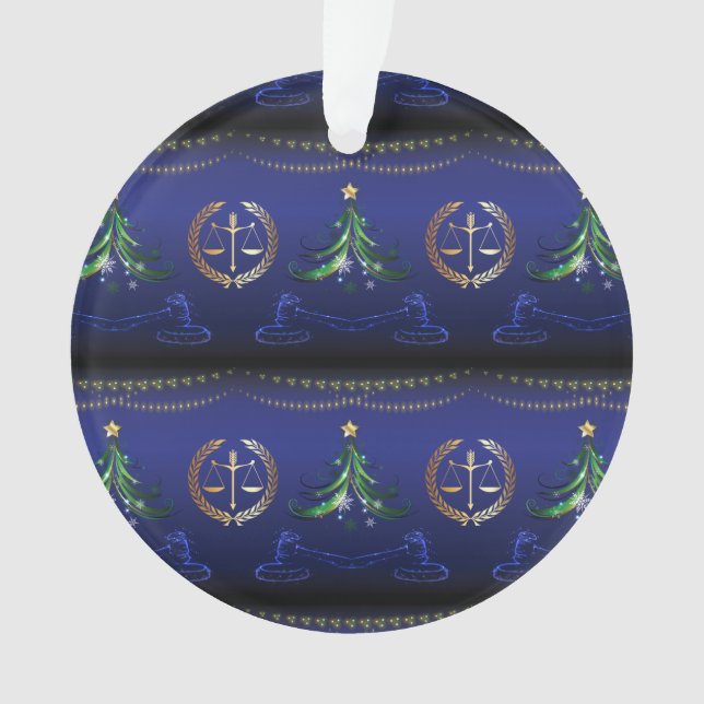 Anwältin Weihnachtsbaum Elegant Ornament (Vorderseite)