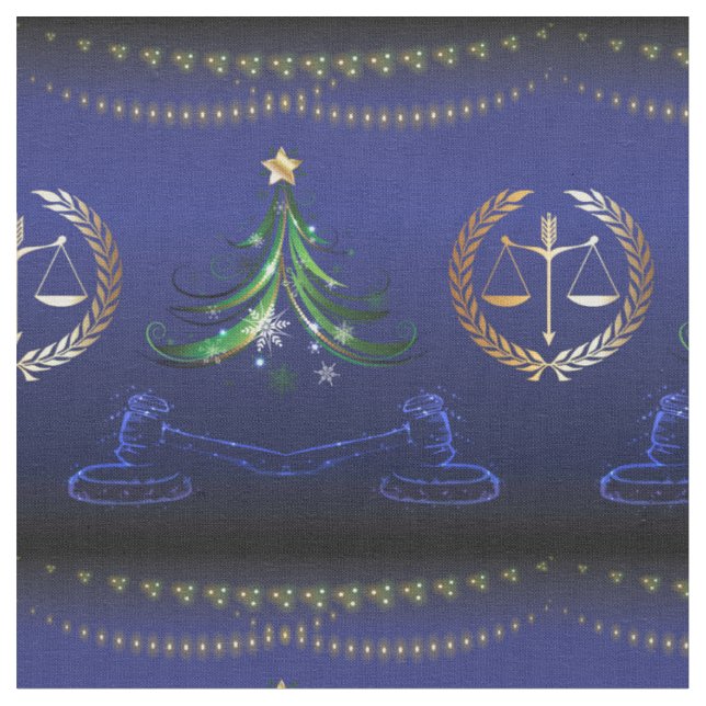 Anwältin Weihnachtsbaum Elegant Stoff (Nahaufnahme)