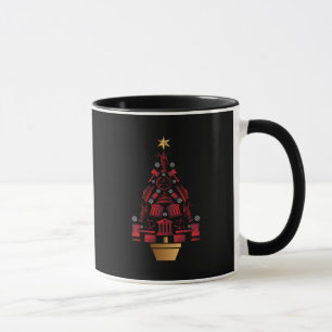 Anwaltsanwalt Weihnachtsbaum - Silhouette Art Tasse