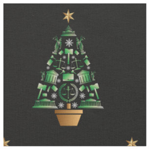 Anwaltsanwalt Weihnachtsbaum Stoff