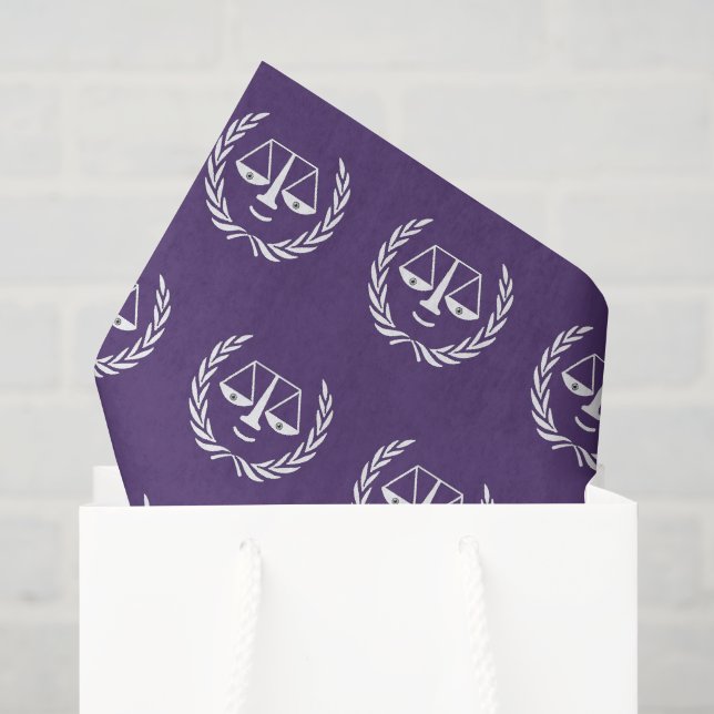 Anwaltsgeschenk Lila Seidenpapier (Geschenktüte)