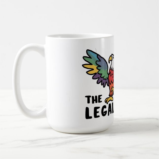 Anwaltsgeschenk Streich  Kaffeetasse (Links)