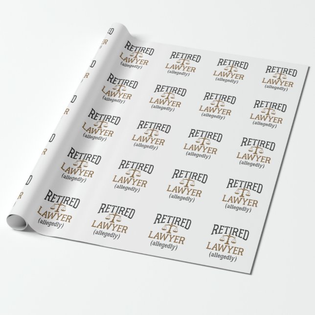 Anwaltskanzlei, angeblich "Retirement Attorney" Geschenkpapier (Ungerollt)