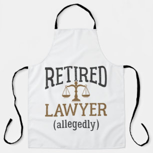 Anwaltskanzlei, angeblich "Retirement Attorney" Schürze