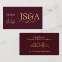 Anwaltskanzlei Burgundy Gold Justice Columns