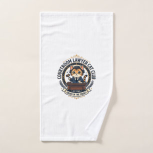 Anwaltskatze Lustiges Katzenliebhaber-Design - Ger Handtuch