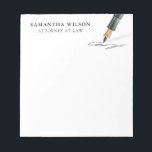 Anwaltsrecht Beruflich moderner Minimalwert Notizblock<br><div class="desc">Anwaltsgesetz Beruflich Modernes Minimales Notepad</div>