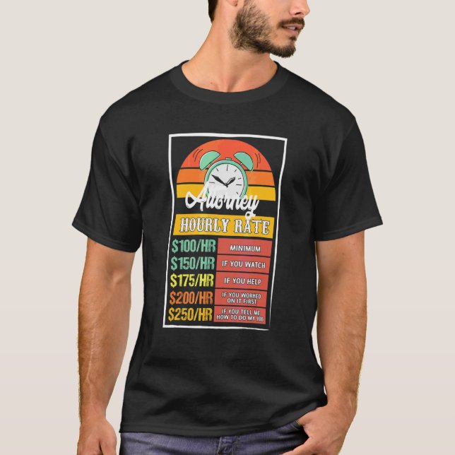 Anwaltsstundensatz-Knebel T-Shirt (Vorderseite)