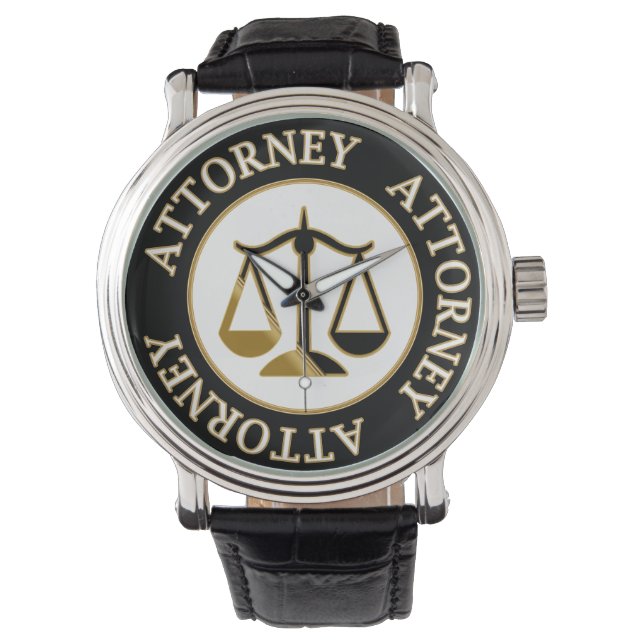 Anwaltsthema Armbanduhr (Vorderseite)