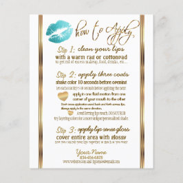 Anweisungen für den aquamarinen Glitzer Lip 💋 - w Flyer