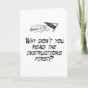 Anweisungen lesen karte