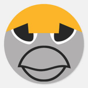 Anwendbar Bubla-Chan Clupkitz Runder Aufkleber