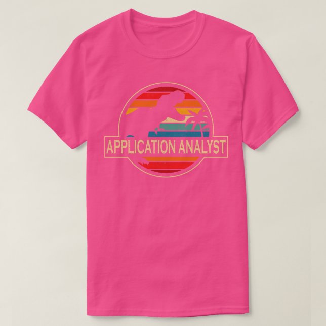 Anwendungsanalyst Dinosaur T-Shirt (Design vorne)