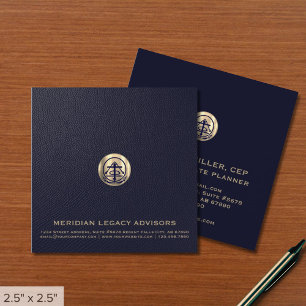 Anwesen Planning Business Cards Square Quadratische Visitenkarte