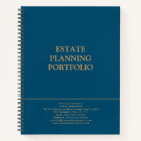 Anwesen Planning Portfolio - Blau | Gold