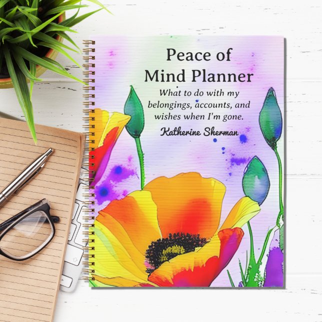 Anwesen-Planung für das Ende des Lebens - Frieden  Notizbuch (Estate Planning Peace of Mind Planner for Will Trust and other Documents, and your final wishes.)