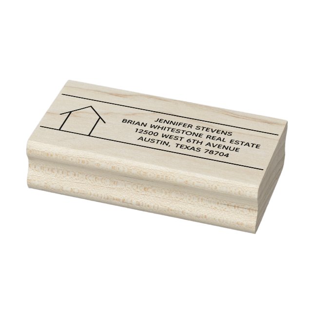 Anwesen-Unternehmen, kundenspezifische Rücksendead Gummistempel (Stempel)