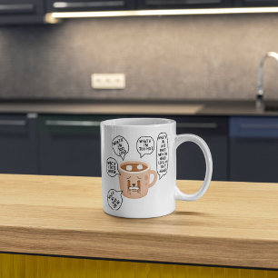 ANXIETEA White 11oz Keramik Tasse