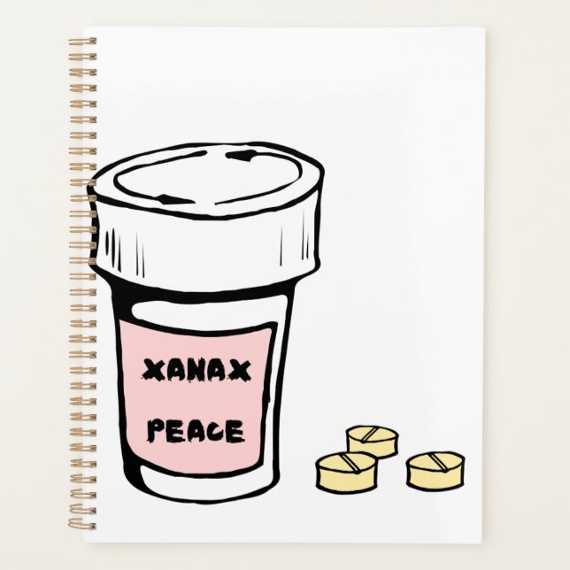 anxiety xanax peace planer (Vorderseite)