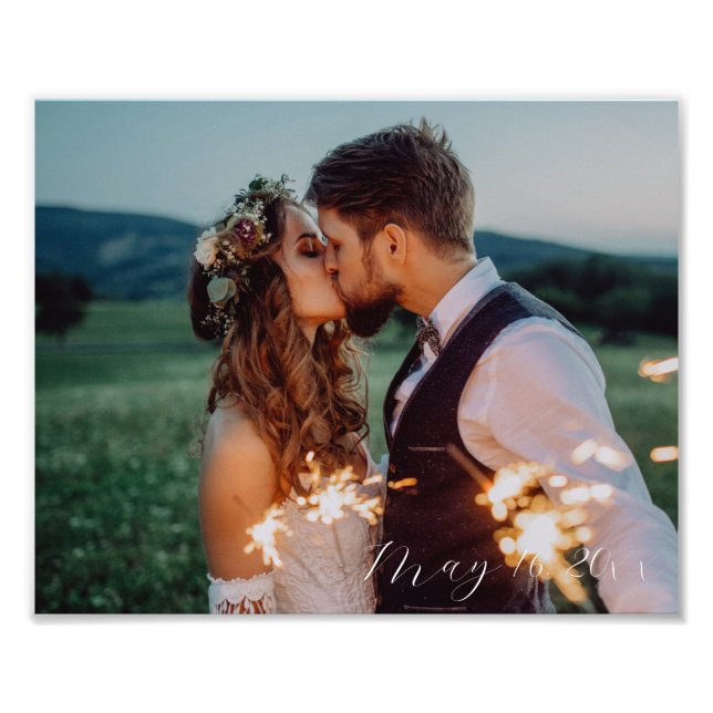 Any 8x10 Personalized Dated Photo Print Fotodruck (Vorne)
