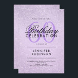 Any Age Birthday Lavender Purple Glitter Paint Einladung<br><div class="desc">An elegant "Any Age" Birthday party Einladung tplate with a modern Lavender Purple Glitter Paint "Look" Motiv and an easy to personalize text. Perfekt for any chance!</div>