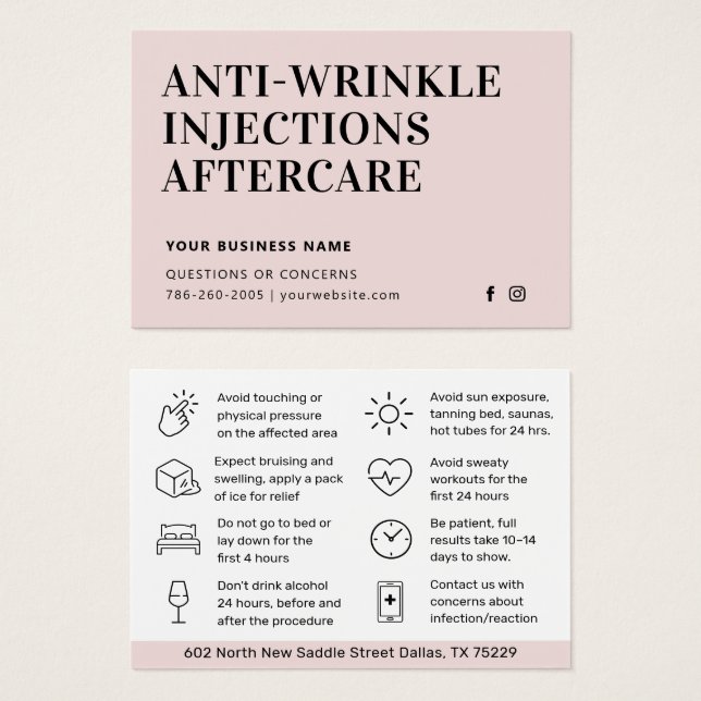 Any Color anti-Wrinkle Aftercare (Devant & derrière)